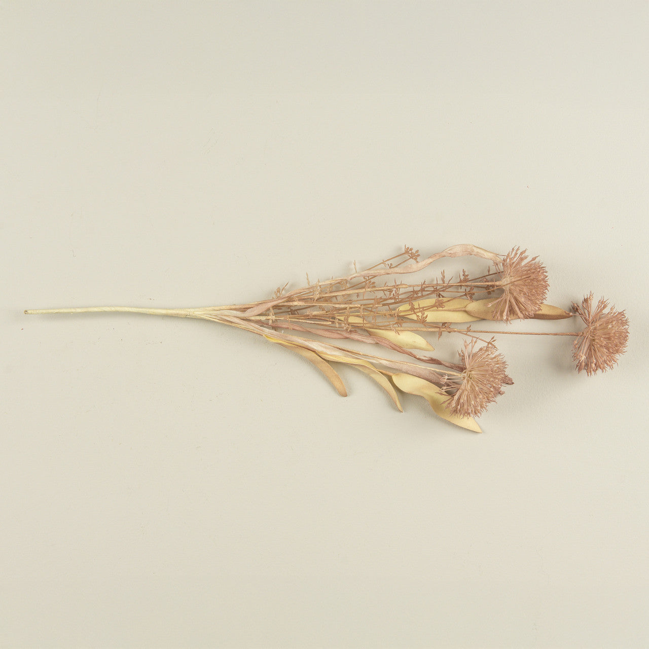 Rose colored dried floral bouquet