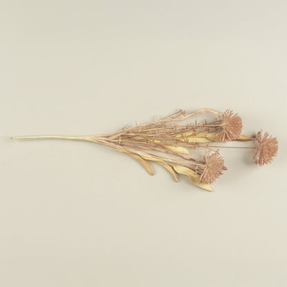 Rose colored dried floral bouquet