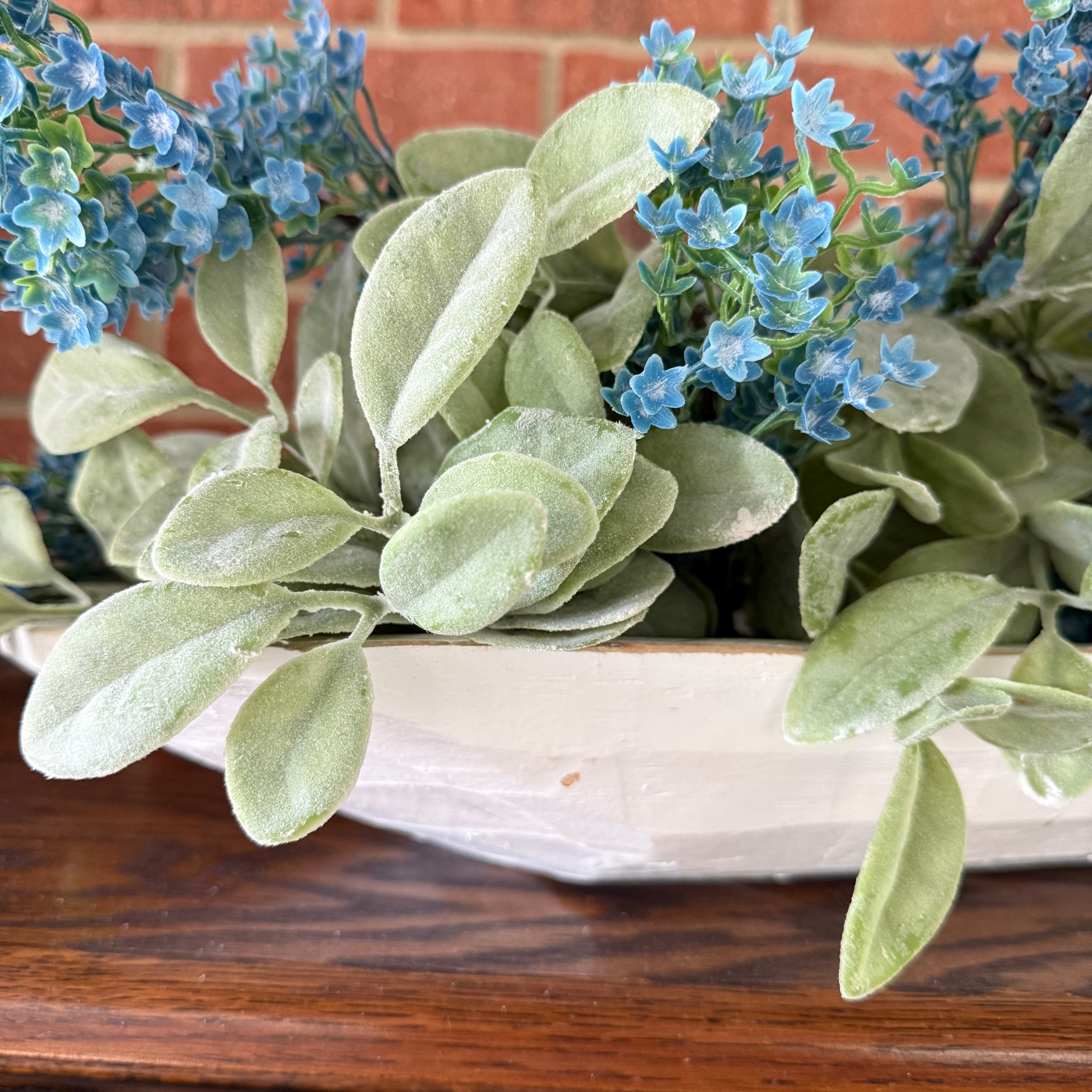 Rustic centerpiece dough bowl