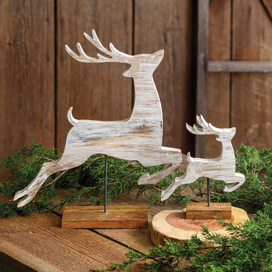 Wooden Reindeer - Set of Two