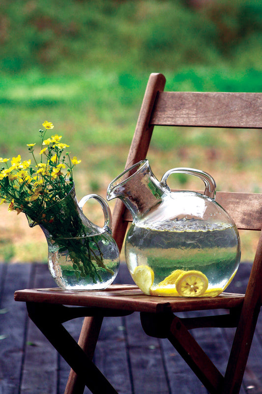 Small Mouthed Circular Tilted Pitcher