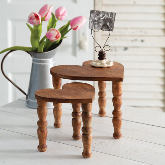 Tabletop Heart Stools