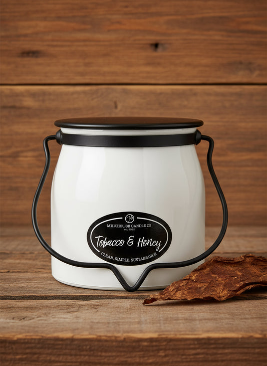 Tobacco & Honey Jar Candle - 16 oz