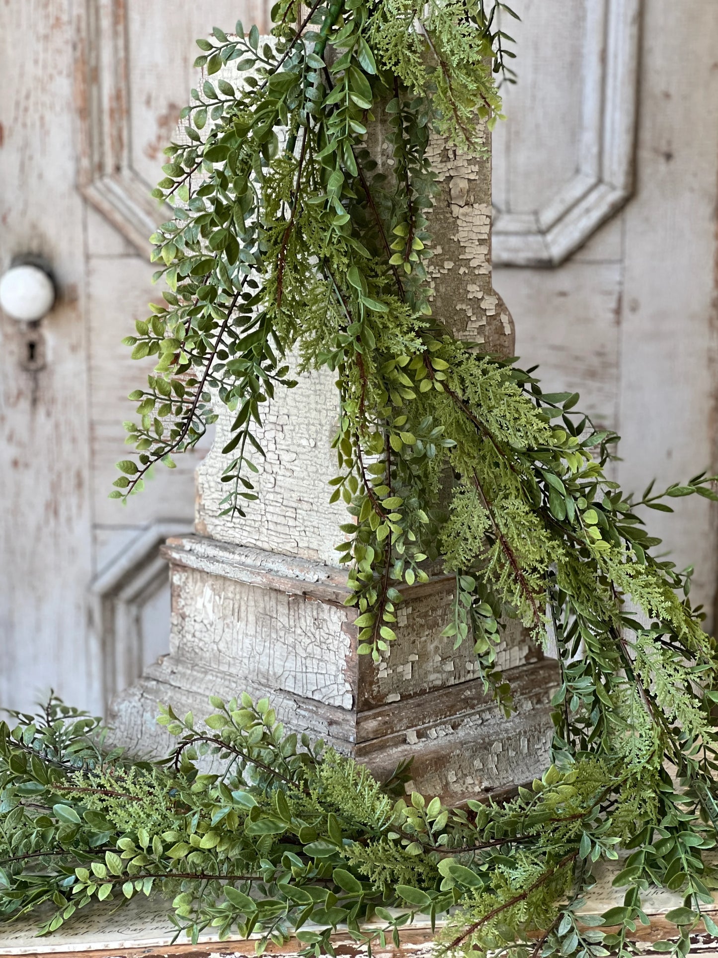 Life like faux greenery garland - all season greenery