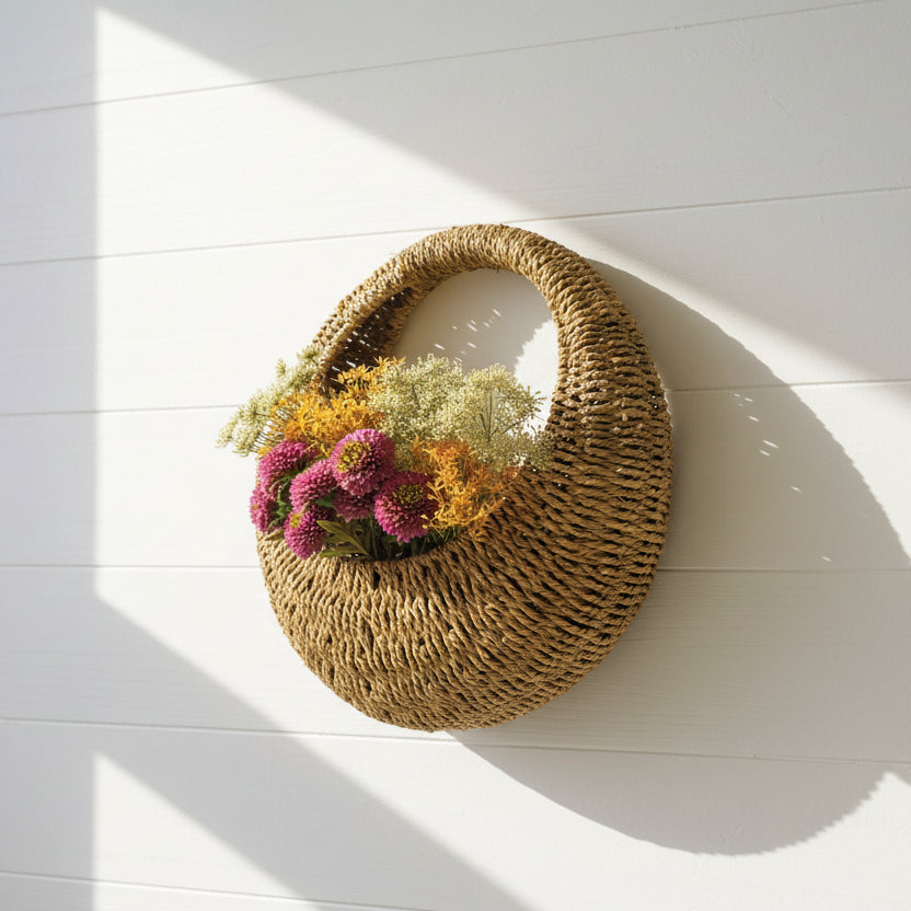 Woven Vine Wall Basket