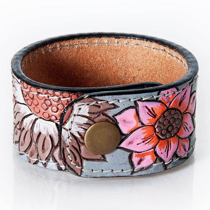 Hand Tooled Genuine Leather Bracelet