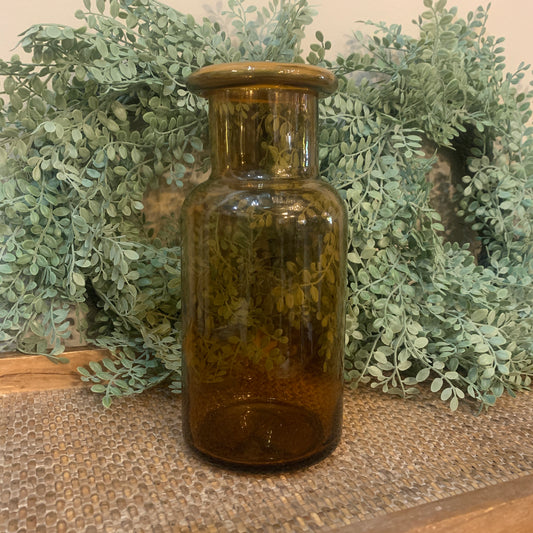 amber vase