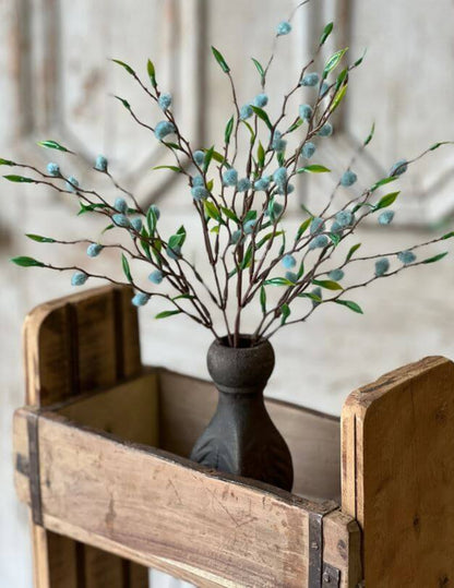 Sky Blue Nimbus Bud Floral Bush