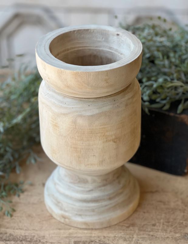 Wooden Bobbin Vessel