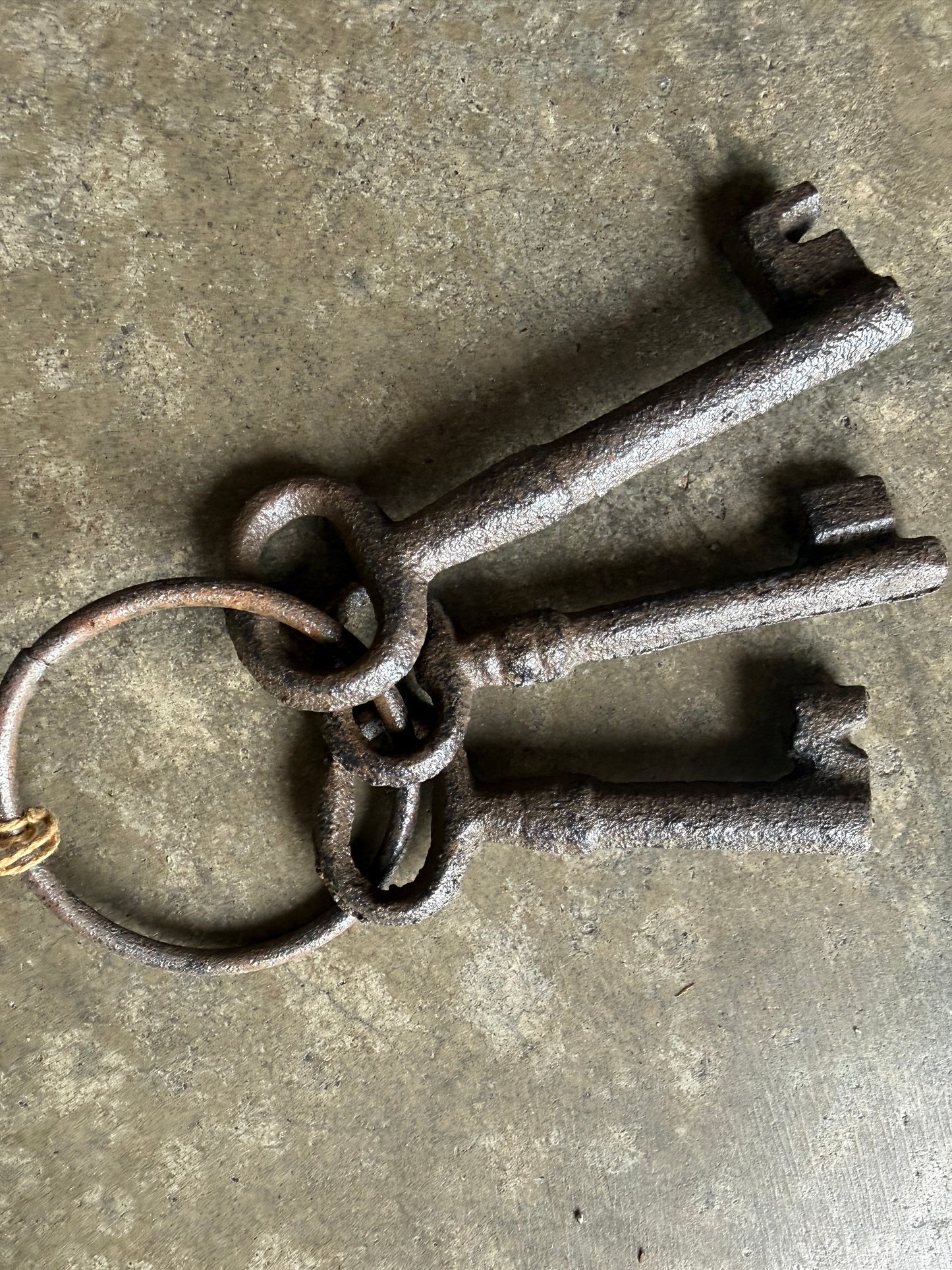 brown metal keys - modern rustic home decor