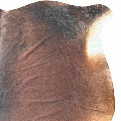 Close-up of a textured brown leather surface