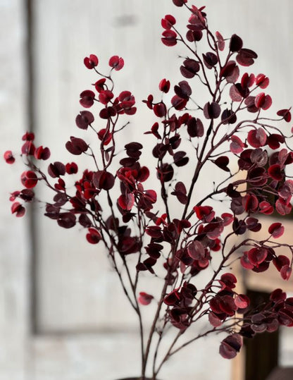 Ruby Red Leaves Spray