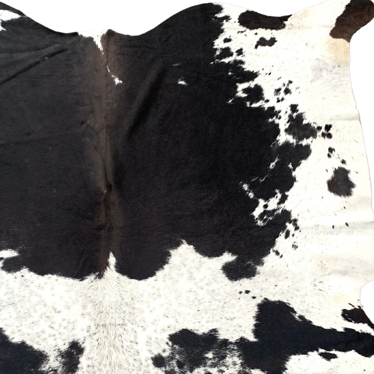 Black and White Cowhide Rug, Salt and Pepper