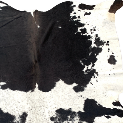 Black and White Cowhide Rug, Salt and Pepper