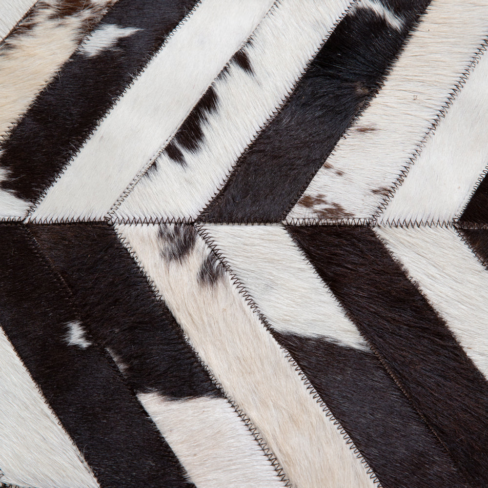 Geniune Cowhide Pouf