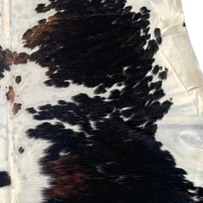 Black and Brown Tone Tricolor Cowhide