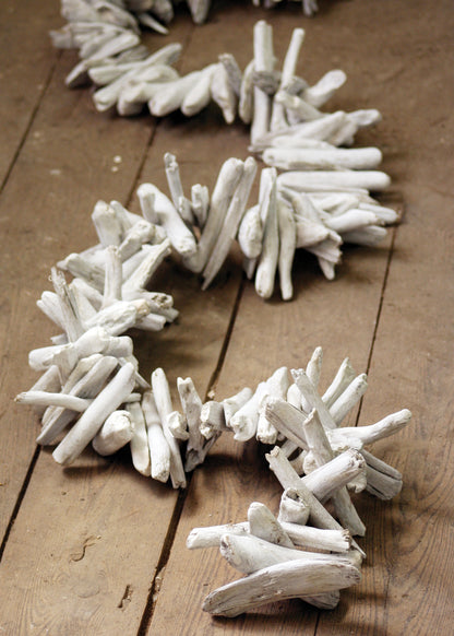 Whitewash Driftwood Garland