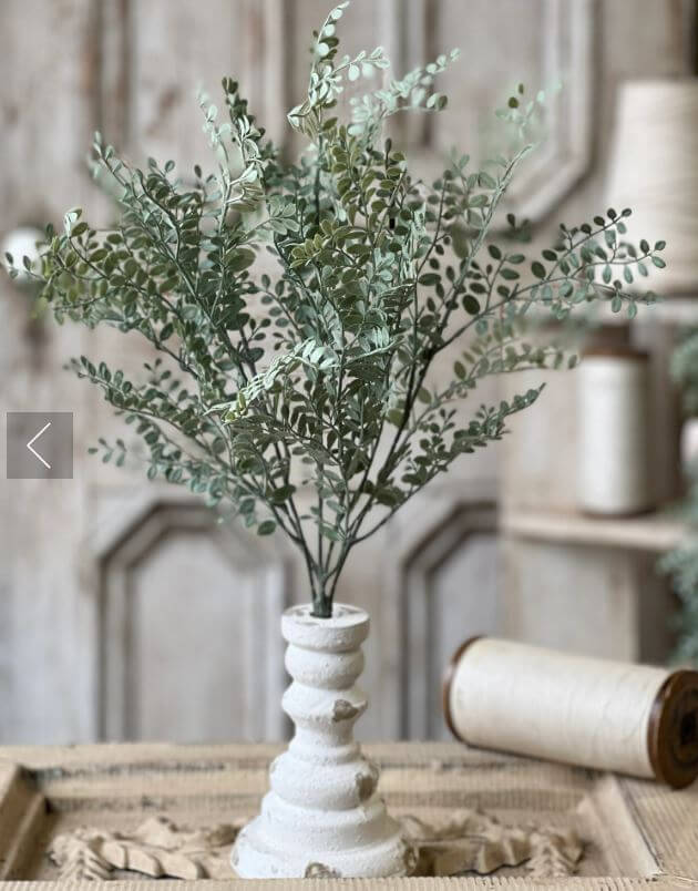 Dusty Green Leaves Greenery Bush