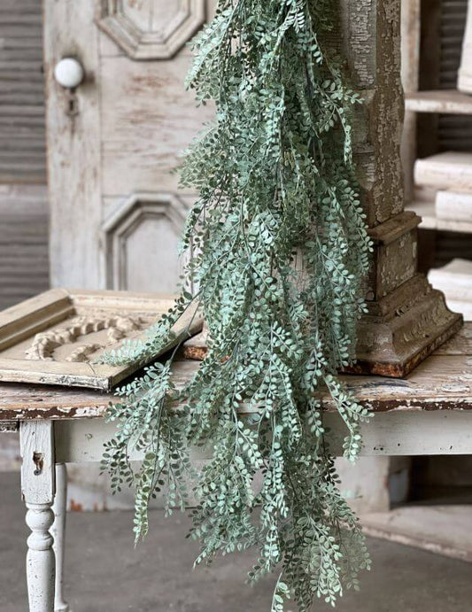 Dusty Green Hanging Leaves Greenery