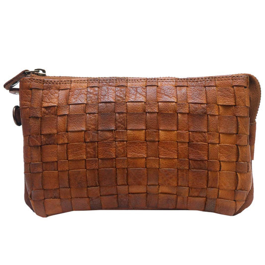 Clutch Genuine Leather Wristlet Bag