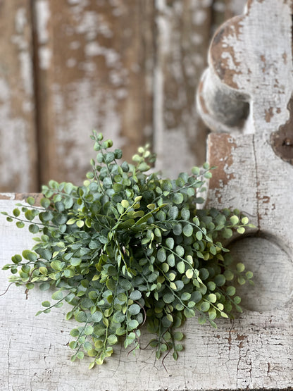 faux greenery sphere for modern rustic home decor 