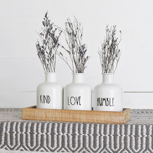Love Kind Humble Vase Set
