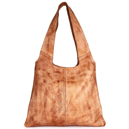 Hobo Genuine Leather Handbag - Caramel