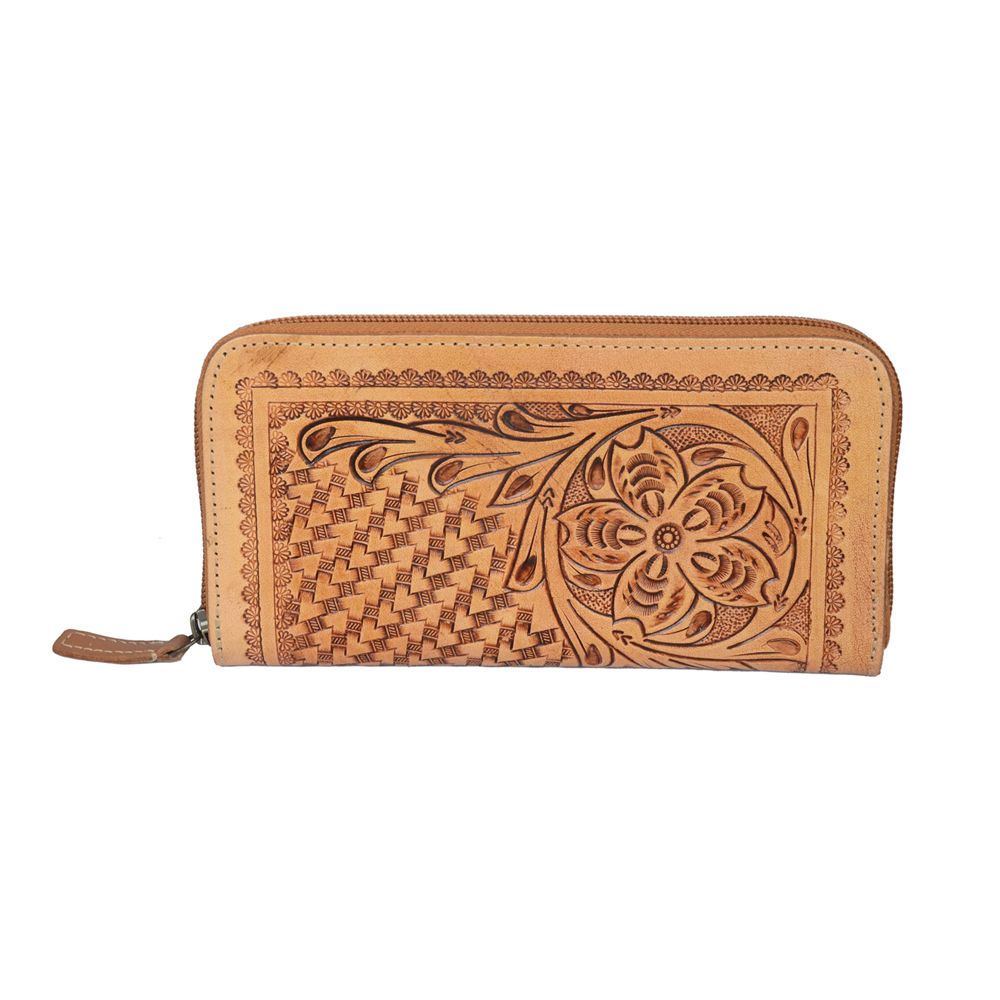 Moira Leather Tooled Wallet