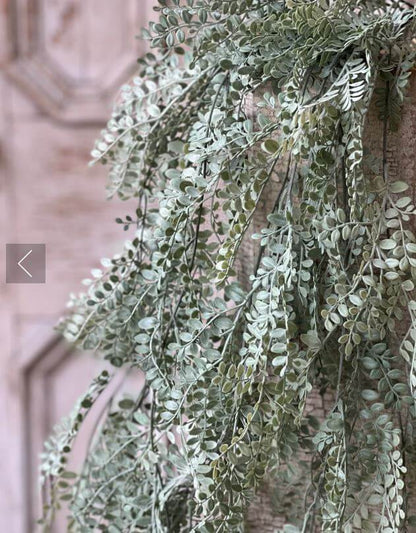 Dusty Green Hanging Leaves Greenery