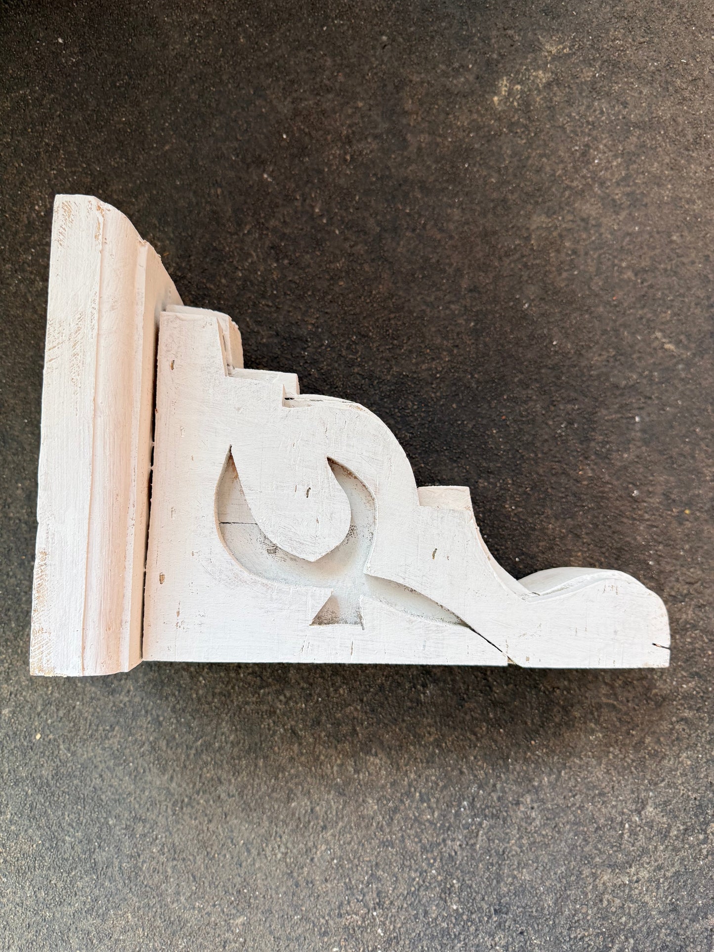 modern rustic home decor - white corbel