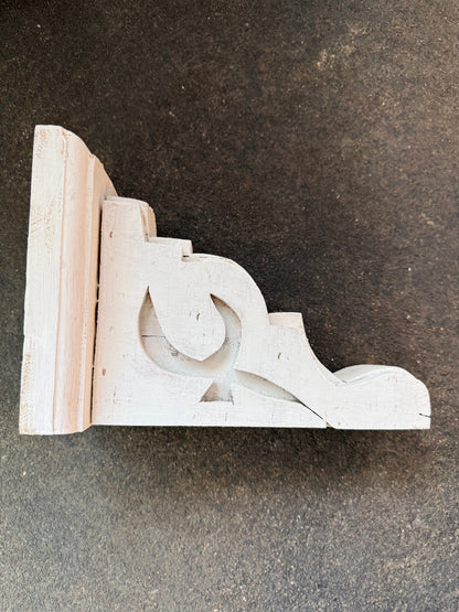 modern rustic home decor - white corbel
