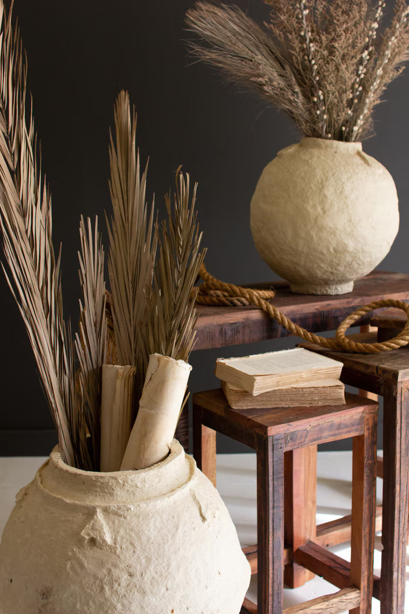 Paper Mache Urn - 15" Small