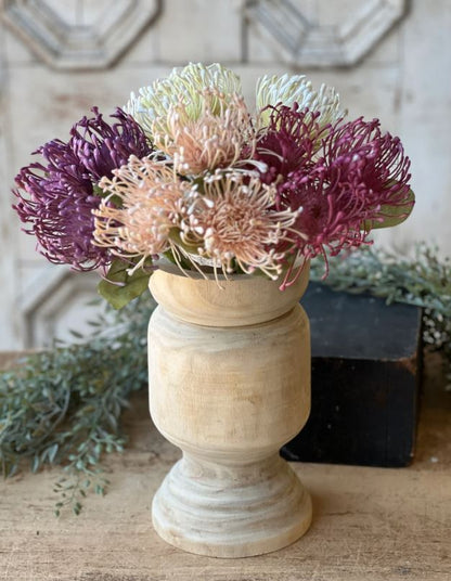 Wooden Bobbin Vessel