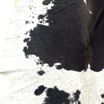 Black and White Cowhide Rug, Salt and Pepper