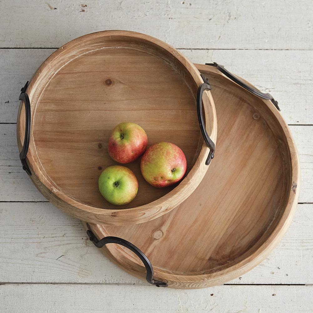 Modern Rustic Serving Tray Set