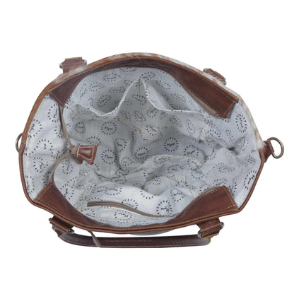 Azure Leather Hairon Bag