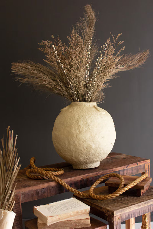 Paper Mache Urn - 15" Small
