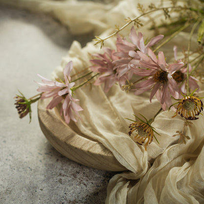 pink wildflowers - faux floral for spring