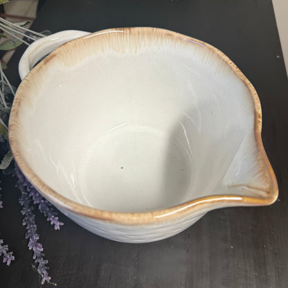 White Ceramic Mixing Bowl