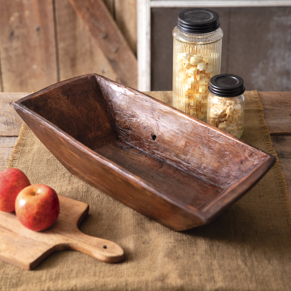 Rustic Rectangler Trencher Bowl