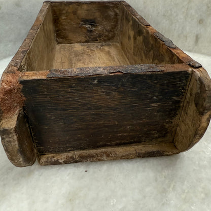 Antique Brick Mold – Plain Rustic Wooden Box