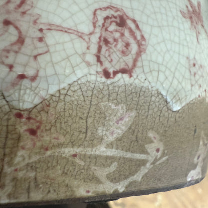 Red Heritage Handle Vase