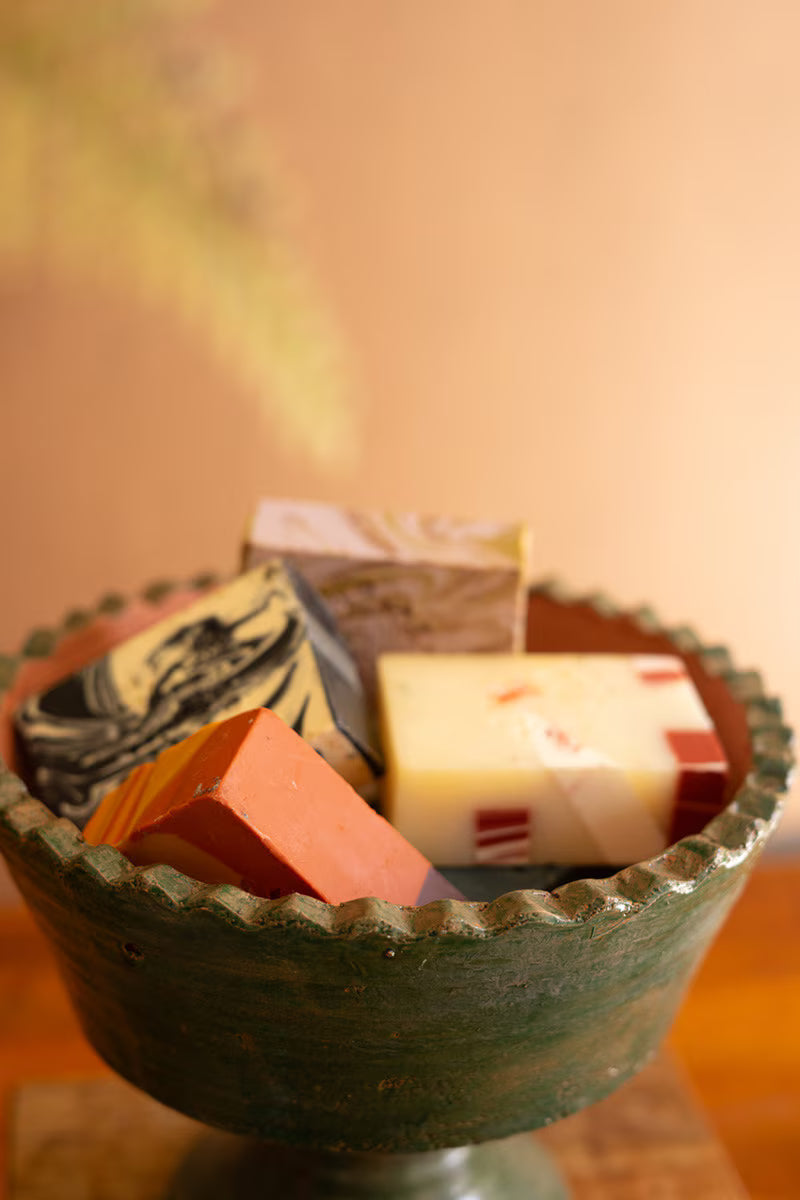 decorative green bowl