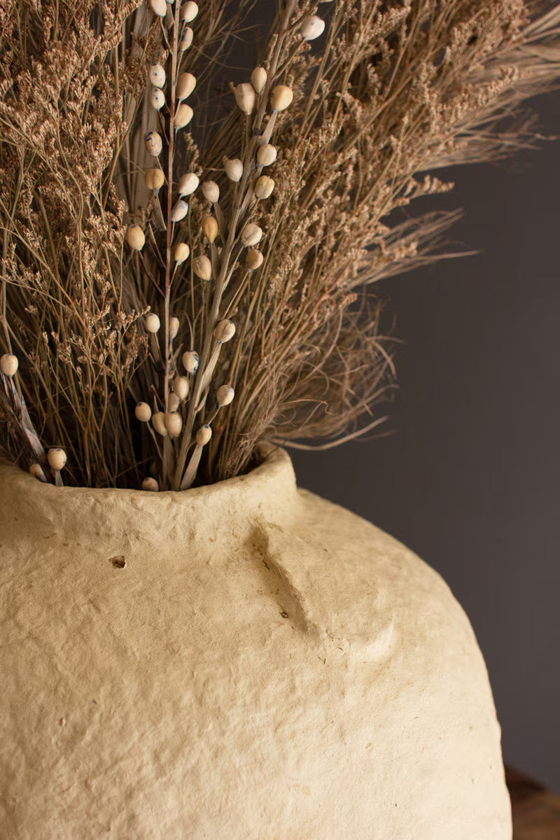 Paper Mache Urn - 15" Small