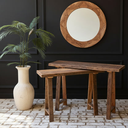 rustic wood console table - side table for modern rustic home