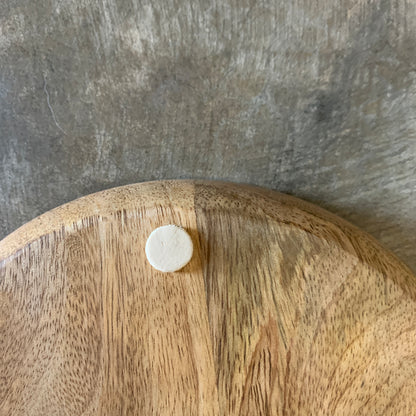 rustic wood decorative plate