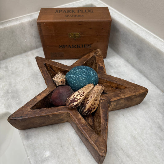 Rustic Star Wood Bowl - Stained