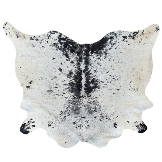 Black and White Brazilian Cowhide - Salt and Pepper