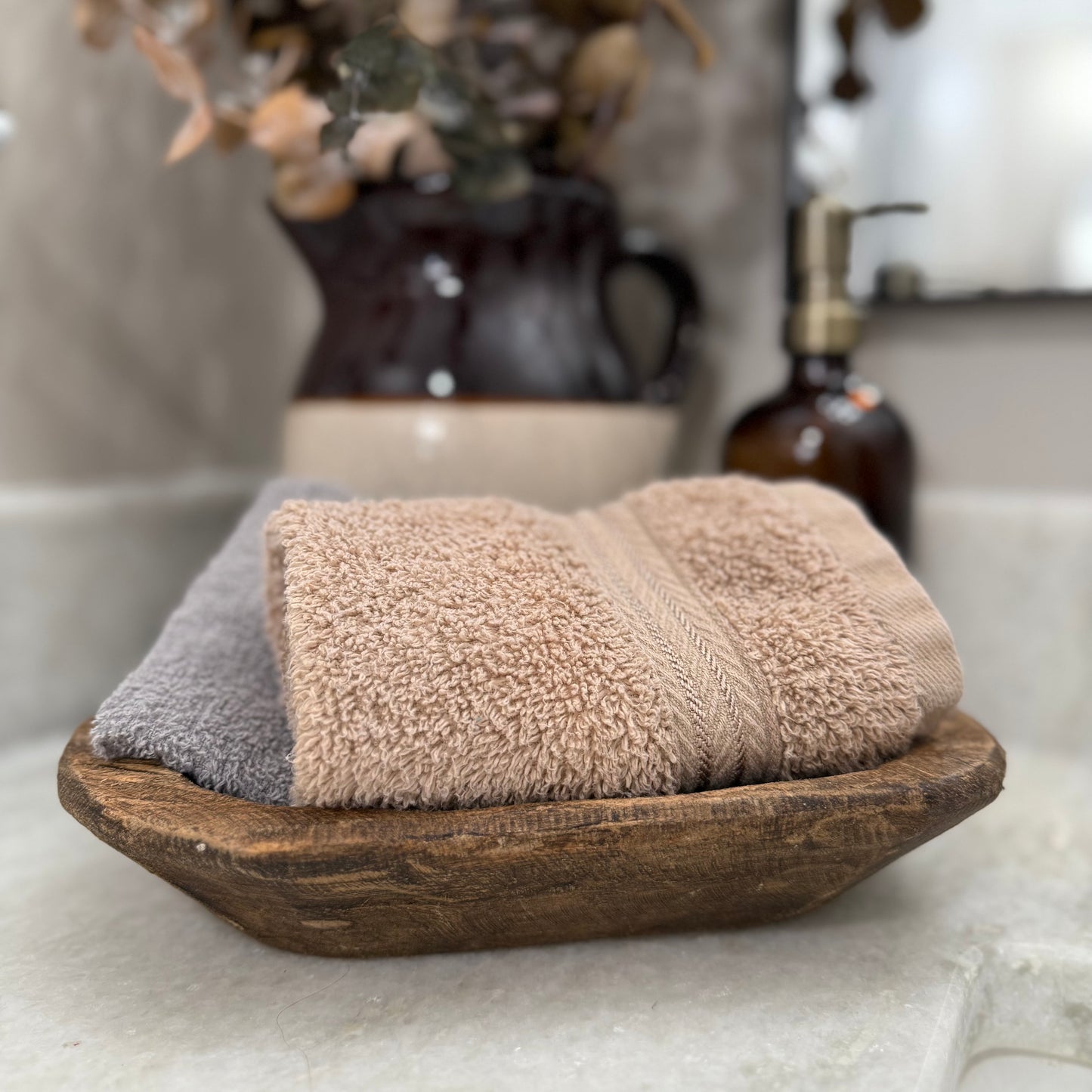 Rustic Dough Bowl - Oval - Small