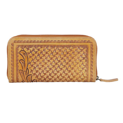 Moira Leather Tooled Wallet
